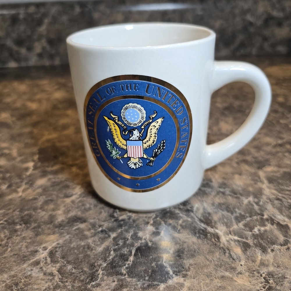 Presidential Great Seal of the United States Mug 12 oz Eagle Japan Vintage